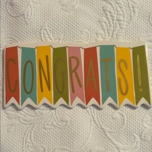 Coton Colors Multicolor Congrats Sign Large Attachment